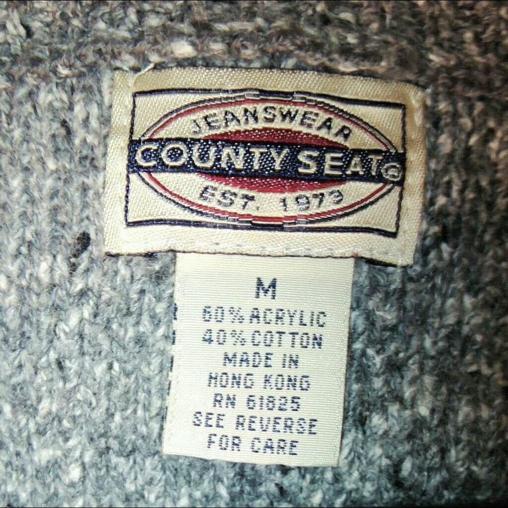 Sz M Gray Pullover Sweater - Picture 3 of 5